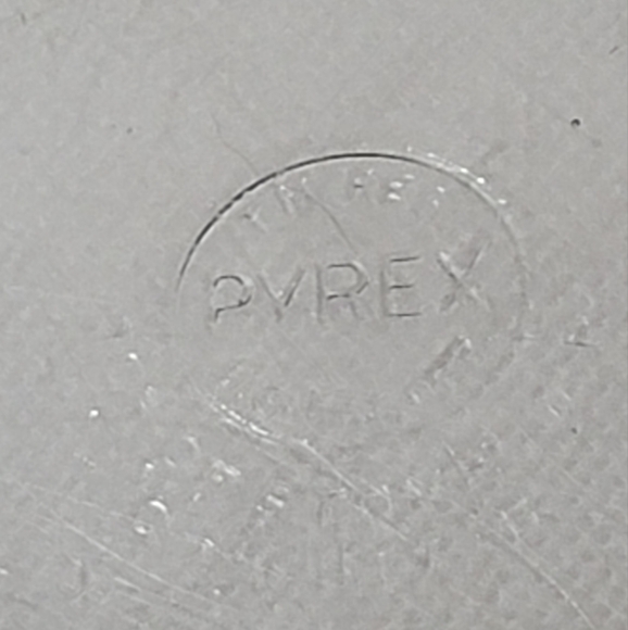 Vintage PYREX Blue Flameware 1940's 7" Skillet #817B w/Glass Handle - Picture 6 of 10